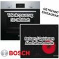 Bosch - Herdset Einbau-Backofen EcoClean mit Kochfeld Glaskeramik - autark, 60 cm