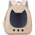 Transporttasche für Katzen und Hunde, transparenter Outdoor-Reiserucksack für Haustiere, tragbare, atmungsaktive Tragetasche für Katzen
