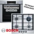 HERDSET Bosch Einbaubackofen mit Gaskochfeld - autark, 60 cm, Teleskopauszug, 3D Heißluft NEU