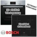 Herdset induktion autark 3D Heißluft Backofen + Induktionskochfeld 60cm Facette - Bosch