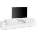 TV-Board INOSIGN "Coro" Sideboards Gr. B/H/T: 220 cm x 51 cm x 45 cm, weiß (weiß, eiche gekalkt) TV-Lowboards Breite ca. 220 cm