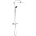 Duschsystem GROHE "Vitalio Joy System 310" Brausegarnituren grau (chrom) Duschsysteme mit Thermostatbatterie für die Wandmontage