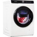 A (A bis G) SAMSUNG Waschmaschine "WW90T554AAE" Waschmaschinen AddWash schwarz-weiß (weiß, schwarz) Frontlader Bestseller