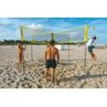Volleyballnetz CROSSNET DISTRIBUTED BY HAMMER "und Beachballnetz Crossnet" Sport-Netze Gr. B/H/L: 440 cm x 240 cm x 440 cm, gelb Spielbälle Wurfspiele mit Transporttasche (Rucksack)