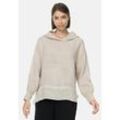 PM SELECTED Damen Schlupfbluse Leichte Hoodie Bluse mit Kapuze aus Leinen in Einheitsgröße PM52