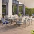 Home Deluxe Garten-Sitzgruppe CASA MADERA - Tisch & 6 Stühle