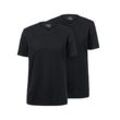 2 T-Shirts mit V-Ausschnitt - Schwarz - Gr.: XL