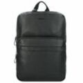 Burkely Bold Bobby Rucksack Leder 40 cm Laptopfach black