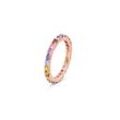 925 Silber Ring Multicolor - Gold - Gr.: 20