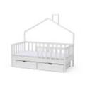 Livinity® Kinderbett Jugendbett Justus mit Schublade & Matratze 70x140 cm