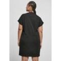 URBAN CLASSICS Jerseykleid Damen Ladies Organic Cotton Cut On Sleeve Tee Dress (1-tlg), schwarz