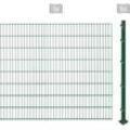 Doppelstabmattenzaun ARVOTEC "ESSENTIAL 163 zum Aufschrauben", grün (dunkelgrün), H:163cm, Kunststoff, Stahl, Zaunelemente, Zaunhöhe 163 cm, Zaunlänge 2 - 60 m