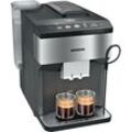 SIEMENS Kaffeevollautomat "EQ500 integral TP516DX3, App-Steuerung, Doppeltassenfunktion", schwarz (edelstahl, real schwarz), B:26,5cm H:37,3cm T:44,8cm, Kaffeevollautomaten, intuitives Farbdisplay, automatische Dampfreinigung, edelstahl