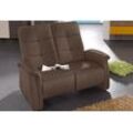 Sofa EXXPO - SOFA FASHION "Tivoli, Kinosofa, bequem und komfortabel durch die Relaxfunktion", braun, Luxus-Microfaser Lederoptik, Relaxfunktion, Sofas, 2-Sitzer-Sofa, (2-sitzig), schmale Armlehnen