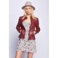 Lederjacke MAZE "Marcie", Damen, Gr. L, rot, Obermaterial: 100% Lammleder / Futter: 100% Polyester, Jacken