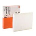MAHLE ORIGINAL Innenraumfilter VW,AUDI,PORSCHE LA 182 76419188,7E0819631,JZW819653E 7H0819631,7H0819631A