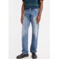 5-Pocket-Jeans LEVI'S "555 RELAXED STRAIGHT", Herren, Gr. 32, Länge 34, blau (indigo champion), Denim/Jeans, Obermaterial: 100% Baumwolle, casual, relaxed fit, Jeans