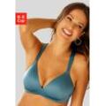 Schalen-BH NUANCE, Damen, Gr. 70, Cup D, blau (petrol), Microtouch, Obermaterial: 54% Polyamid, 26% Elasthan, 20% Polyester, casual, bequem, BHs, ohne Bügel für einen perfekten Komfort