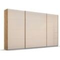 Schwebetürenschrank RAUCH "Koluna", beige (eiche artisan, glas champagner), B:315cm H:229cm T:62cm, Holzwerkstoff, Schränke, Glasfront, inkl. 2 Innenschubladen sowie extra Böden