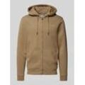 Sweatjacke mit Label-Detail Modell 'Downton'