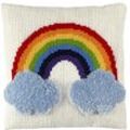 Stick-/Knüpfkissen "Regenbogen"