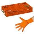 Industrade® unisex Einmalhandschuhe Nitril® StellarGrip Orange orange Größe L, 50 St.
