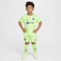 FC Barcelona 2024/25 Stadium Third dreiteiliges Nike Football Replika-Set (jüngere Kinder) - Gelb