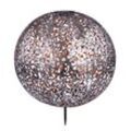 Gartenleuchte GLOBO LIGHTING "AUßENLEUCHTE", silber (silberfarben), H:50,00cm Ø:40,00cm, Lampen, Garten Dekorleuchte
