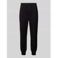 Relaxed Fit Sweatpants mit Label-Print Modell 'TRAIN VISIBILTY'