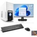 CSL Gaming-PC-Komplettsystem "Sprint V28885", F (A-G), weiß, Microsoft Windows 11 Home (64 Bit), 8 GB RAM 500 GB SSD, Computer-Komplettsysteme