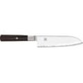 Santokumesser MIYABI "MIYABI 4000FC", braun, Gesamtlänge 32,5cm Klingenlänge 18cm, Spezialklingenstahl, Stahl, Kochmesser, Klingenlänge 18 cm, Griff aus Pakkaholz