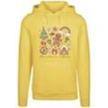Kapuzenpullover F4NT4STIC "Christmas Vibes Cozy Cute Winter", Damen, Gr. L, gelb (taxi gelb), Obermaterial: 65% Baumwolle, 35% Polyester, relaxed fit, Pullover Sweatshirt Hoodie, Premium Qualität