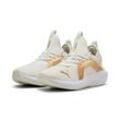 Laufschuh PUMA "SOFTRIDE ENZO 5 METALLIC WN'S", Gr. 41, warm weiß, puma gold, puma schwarz, Textil, sportlich, Schuhe