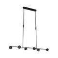 PAULMANN LED Pendelleuchte "Puric Pane Effect 6x 6,5W Schwarz 230V Metall/Kunststoff", schwarz, H: 150,0cm, Lampen, 3-step-dimmbar