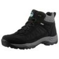 Winterboots POLARINO "Randers", Herren, Gr. 36, schwarz (schwarz, grau), Nylon, Lederimitat, Filz, casual, Schuhe, Trekkingschuh, Outdoorschuh, Schnürboots mit kuscheligem Warmfutter