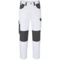 KÜBLER PULSE ECO Bundhose|mit Stretch|einfache Arbeitshose|7 Taschen|Größe 50| Weiß-Anthrazit