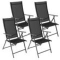 Albatros Gartenstühle 4er Set Aruba – Gartenstühle Klappbar mit robustem Metallgestell und hoher Belastbarkeit – bequeme Klappstühle auch als Terrassenstühle oder Balkonstühle