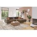 Ecksofa COTTA "Komaris L-Form", braun (espresso), B:244cm H:72cm T:166cm, 88% POLYESTER (PES) 12% POLYAMID (PA), Sofas, mit Kopfteilverstellung, wahlweise Bettfunktion,Stauraum & Beleuchtung, Topseller