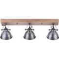 JUST LIGHT Deckenleuchte "SAMIA", grau (stahlgrau), H: 25cm, Lampen, Deckenlampe, Deckenspot Deckenstrahler