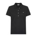Poloshirt GANT "Slim Shield Cap Logo Polo", Damen, Gr. 4XL, schwarz, Piquu00e9, Obermaterial: 100% Baumwolle, casual, slim fit, Kurzarm Rippbündchen, Shirts