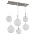 NOWA LED-Hängeleuchte "KOP", silber (silberfarben), 6 flammig, H: 120,00cm,, Lampen