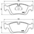 BREMBO Bremsensatz-Vorn und hinten Bremsensatz, Scheibenbremse vorne rechts links voll 280mm für BMW 34211165457 34216855158 34211161455 SG00000F4N