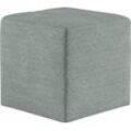 Hocker COTTA "Cuby", grau (niagara), B:40cm H:40cm T:40cm, 100% Polyester, Hocker, Hocker, Sitzwürfel, Cube, Sitzhocker