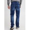 5-Pocket-Jeans BLEND "BL Jeans Twister Jogg", Herren, Gr. 30, Länge 32, blau, Denim/Jeans, Obermaterial: 83% Baumwolle, 15% Polyester, 2% Elasthan, Abriebeffekte, schmal, Jeans 5-Pocket-Jeans