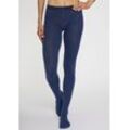 Strickstrumpfhose LAVANA, Damen, Gr. 32/34, blau (jeans meliert), Obermaterial: 70% Baumwolle, 28% Polyamid, 2% Elasthan, elastisch, Strumpfhosen, Thermosan, fein gestrickt und wärmend