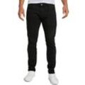 Slim-fit-Jeans TOM TAILOR "TROY", Herren, Gr. 31, Länge 34, schwarz (schwarz, denim), Denim/Jeans, Obermaterial: 99% Baumwolle, 1% Elasthan, schmal lang, Jeans Slim-fit-Jeans, unifarben