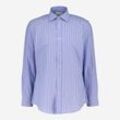 Blaues Tailored Fit Freizeithemd mit Streifenmuster