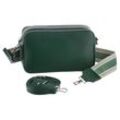 Umhängetasche ANISTON ACCESSOIRES "Vera", Damen, Gr. B/H/T: 22cm x 13cm x 7cm, grün (dunkelgrün), Polyurethan (PU), unifarben, Taschen Umhängetasche, Handtasche, Citybag, Tragetasche, Boxbag