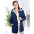 Funktionsjacke CLASSIC BASICS, Damen, Gr. 40, blau (marine, hellblau), 100% Polyester, gemustert, mehrfarbig, figurumspielend, Jacken Funktionsjacke