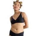 Soft-BH SLOGGI "ZERO Microfibre 2.0", Damen, Gr. M, N-Gr, schwarz, Obermaterial: 76% Polyamid, 24% Elasthan, matt, unifarben, BHs Soft-BH, nahtlos, mittlerer Halt, Microfaser, weich